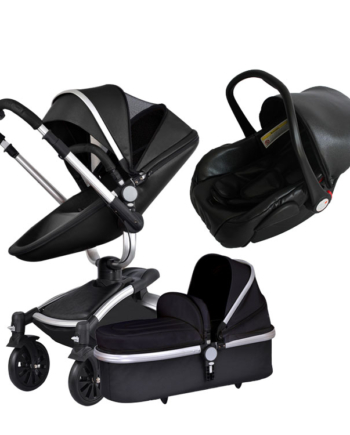 Aiqi baby strollers 360 rotate leather folding light baby car 3 in 1 baby pram nourstore1